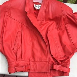 Leather Jacket vintage retro 1980s